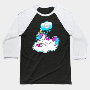 Unicorn Donut Dreams Baseball T-Shirt